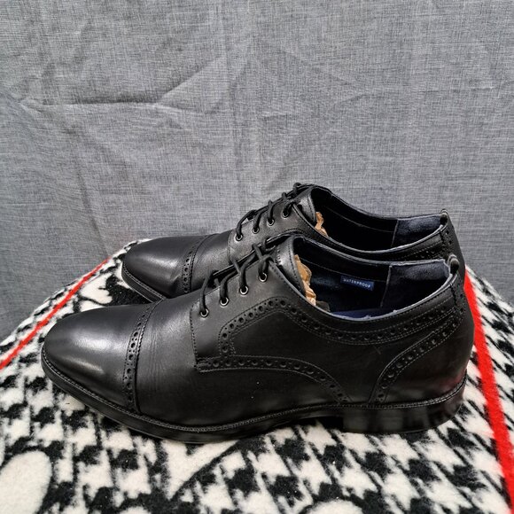 Size 11 Men Cole Haan Grand 360 Black Wingtips Lace Up Waterproof - Picture 1 of 16
